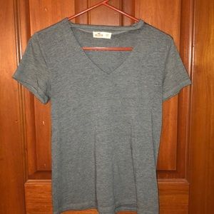 Hollister dark grey v cutout T-shirt. XXS